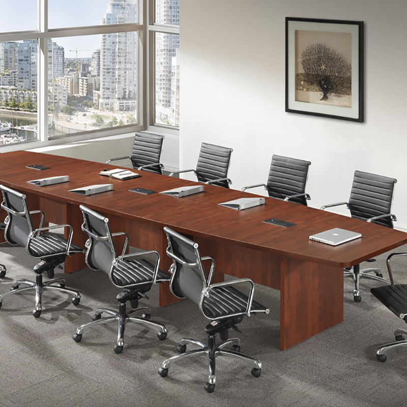 Classic Boat Shaped Conference Table - Workplace Partners