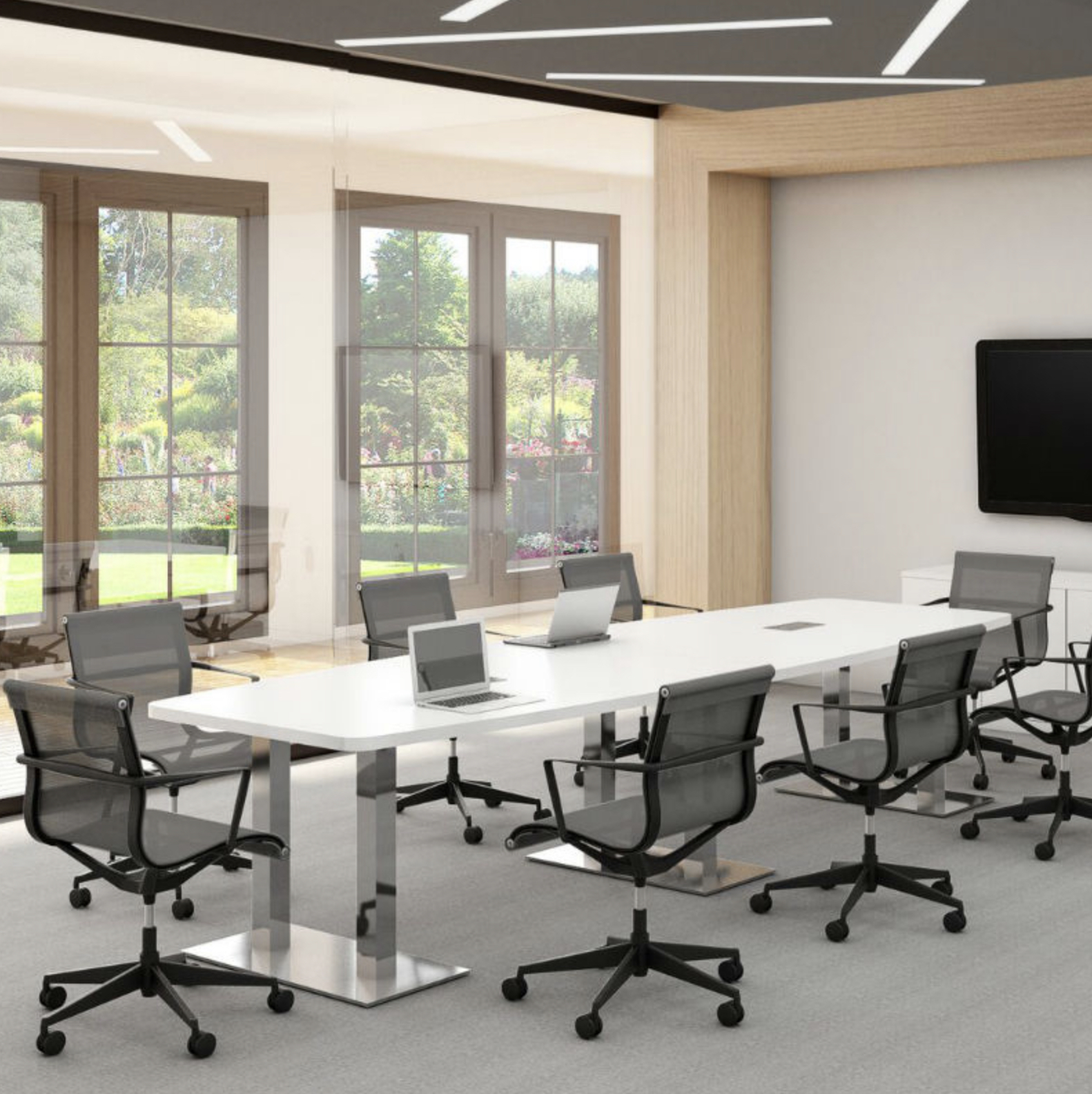 Palmer House Boat Shape Conference Table - Workplace Partners