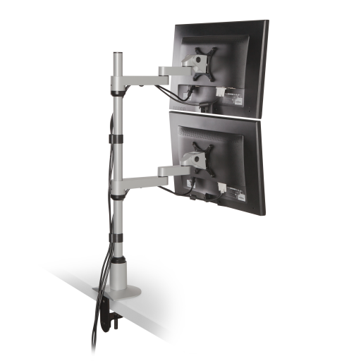 9114-D-FM EURO Series - Articulating Dual Monitor Stand