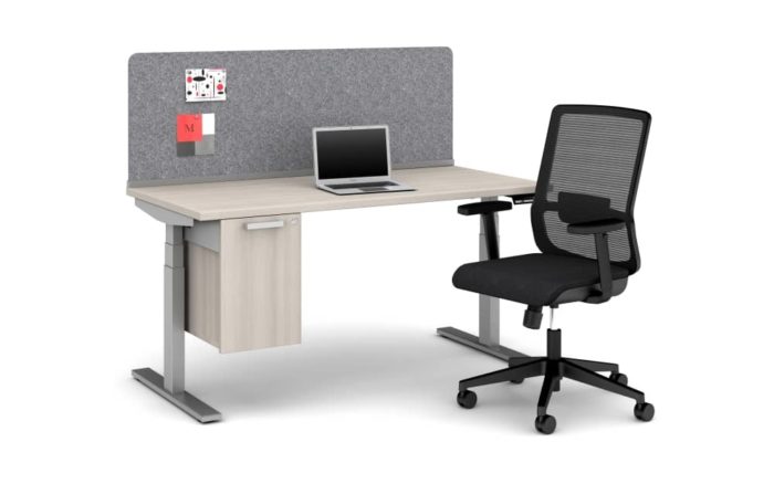 Stand Up Desk with chair