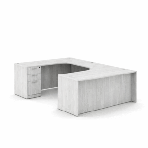 Classic U Shape Desk with Front and Back Soft Corner (Multiple Sizes and Storage Available - Add Options for Pricing)