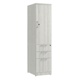 Narrow Wardrobe with Drawer / Drawer / File Pedestal (CLAST1020N)