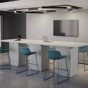 High Top Rectangular Cube Base Table
