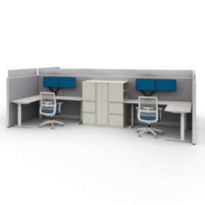 8' x 5' Cubicles - Global Evolve 4-Person Station (ATWPOP25)