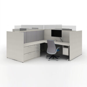 7' x 7.5' Cubicles - Global Evolve 4-Person Station (ATWPOP43)